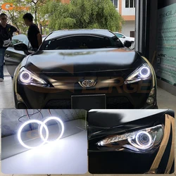 For Subaru BRZ Toyota GT 86 GT-86 FT86 Scion FRS Ultra Bright COB Led Angel Eyes Kit Halo Rings Car Accessories