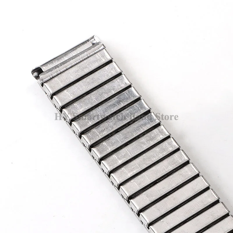 12mm 14mm 16mm 18mm 20mm 22mm Stainless Steel Elastic Watch Band Men Women Universal Bracelet Metal Expansion Strap Accessories