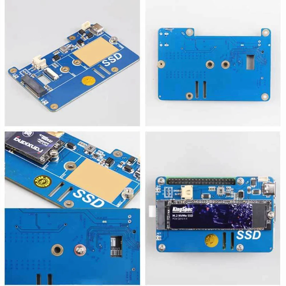 Плата расширения SSD MPS2280P PCIE M.2 NVME для Raspberry Pi 5
