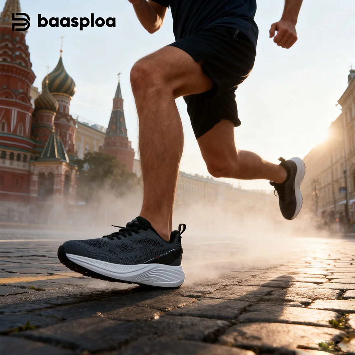 

Baasploa Men Sports Shoes 2025 Mesh Lightweight Breathable Casual Sneakers Male Non-Slip Outdoor Cushioning Wear-resistant Shoes