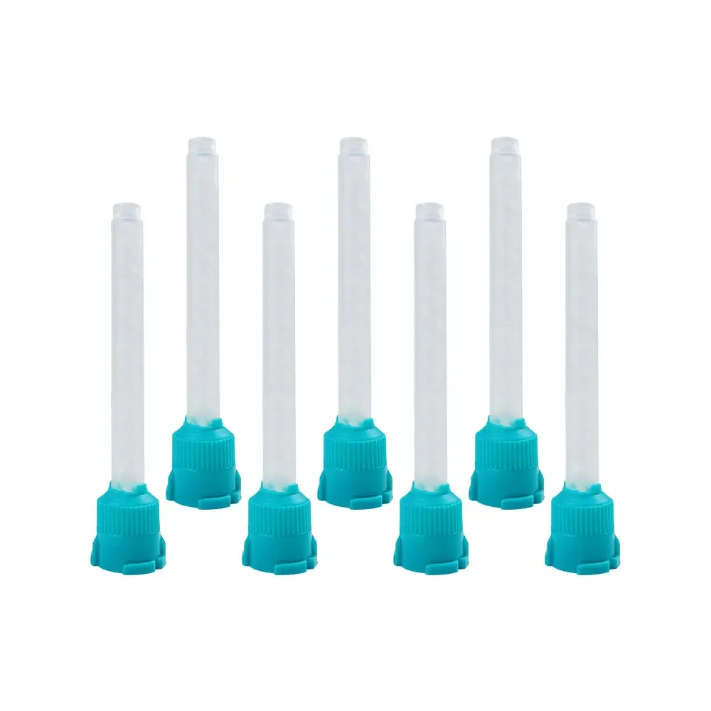 50pcs Dental Materials 1:1 Disposable Impression Nozzles Mixing Tips 0.5mm/1mm/3.5mm/5.0mm Silicone Rubber Conveying Mixing Head