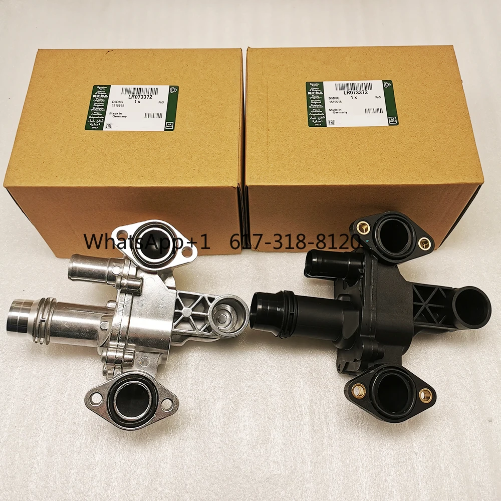 Kit thermostat aluminium LR 073372 untuk L dan R 2ange Rover Sport Discovery LR3 4 2.7 3.0 diesel Jaguar XF pipa knalpot