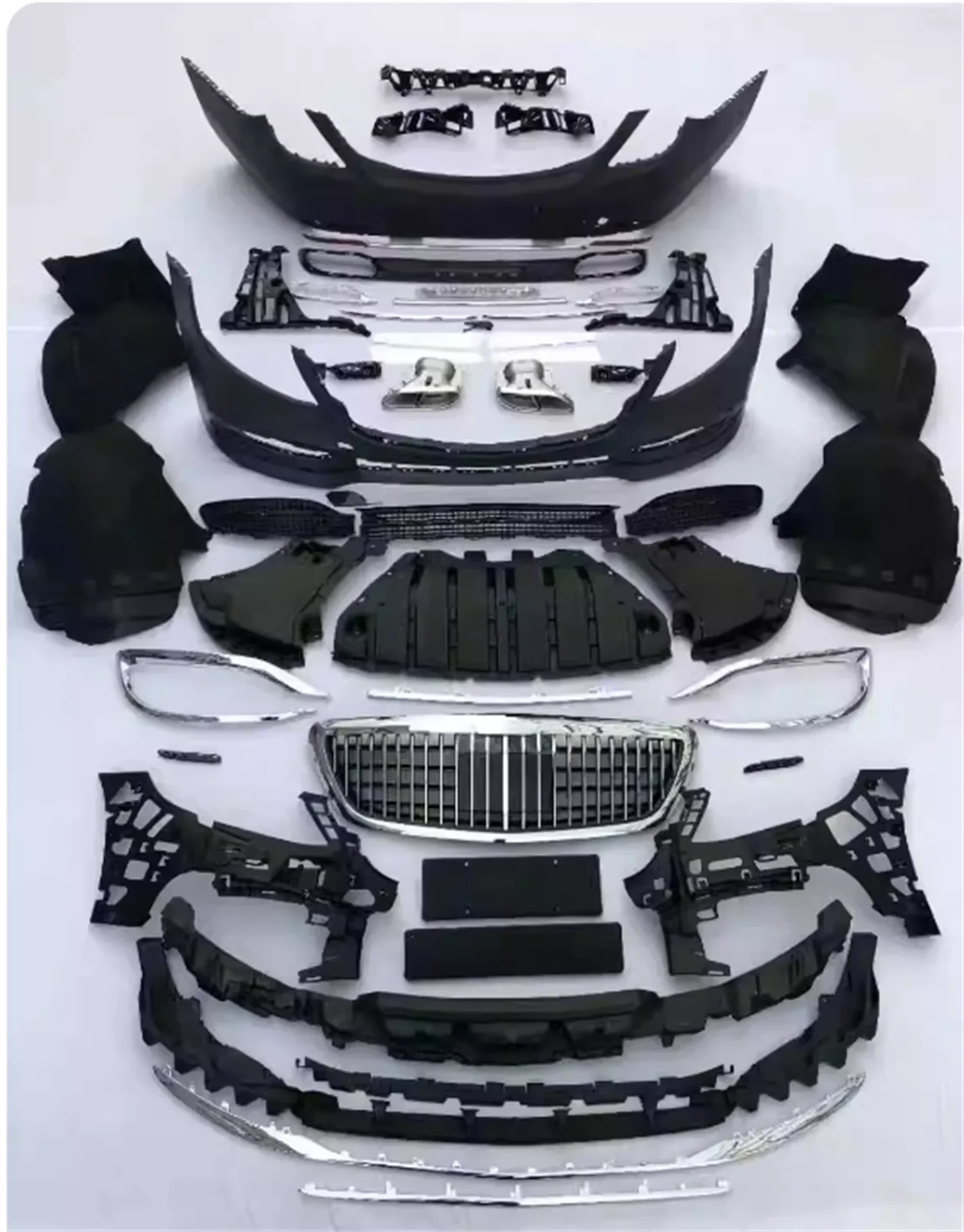 

Car Front Bumper surround Body kit for Mercedes Benz S-Class W222 modified Maybach s680 grille Tail throat