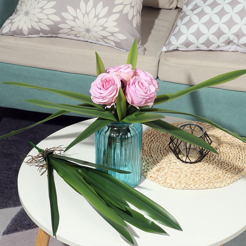New Party Supplies High Grade Artificial Decorations Silicon Feel Garden Simulation Artificial Orchid Leaf - view 5
