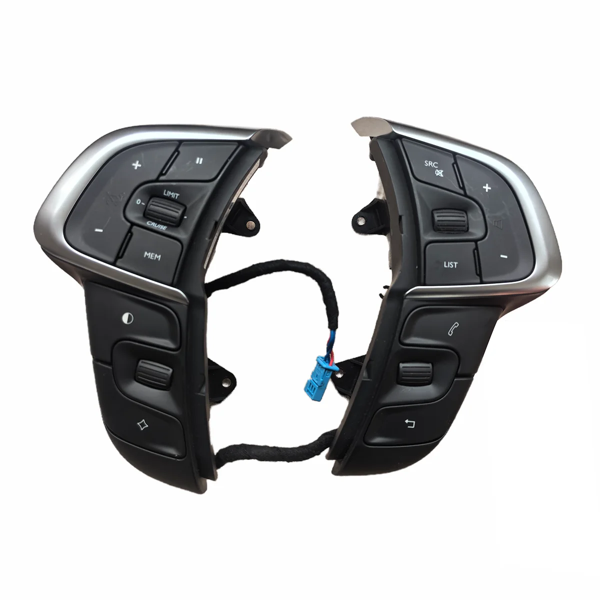 Car Steering Wheel Multi-Function Buttons Volume Adjustment Buttons Phone Hands Free 98084115ZD for Citroen C4 C4L