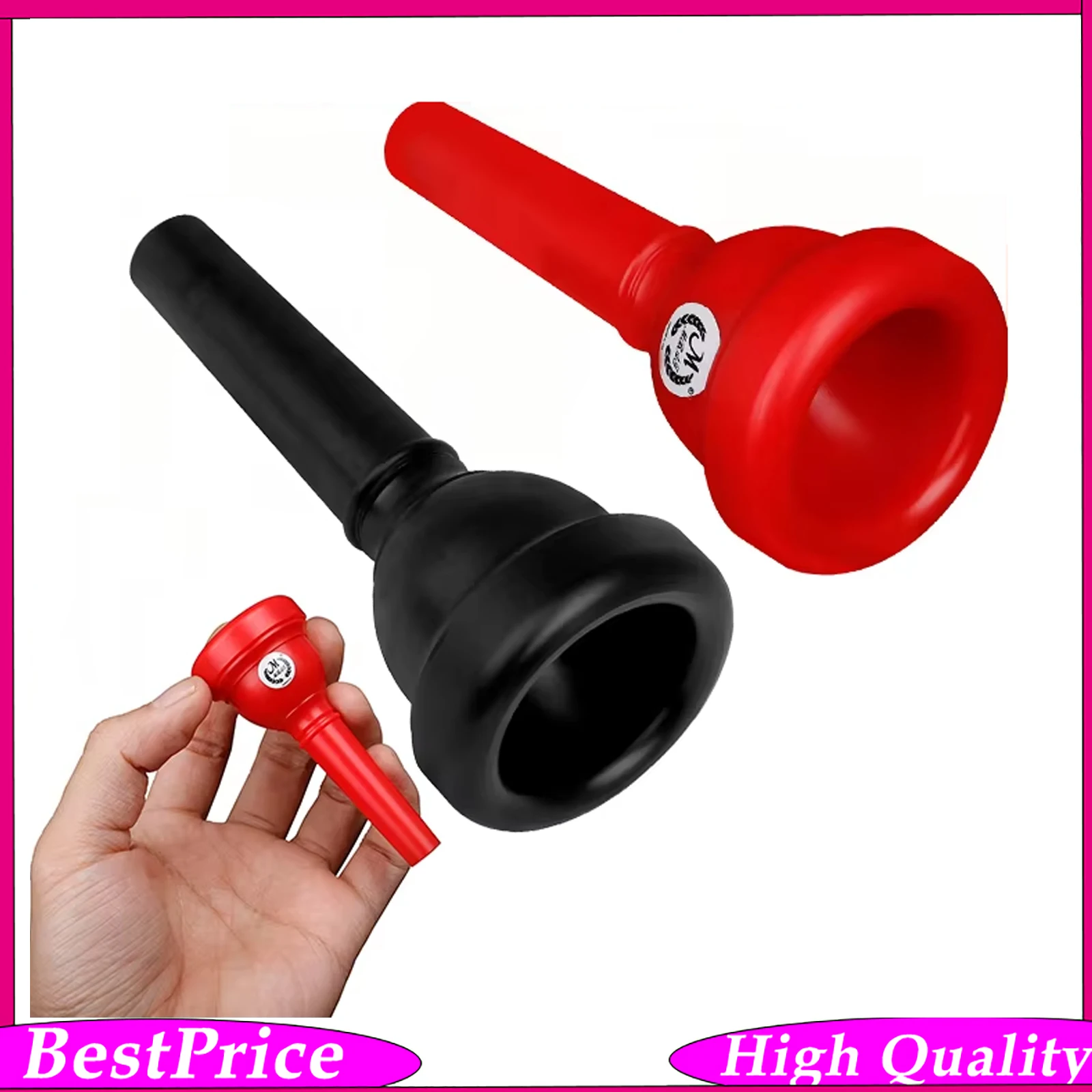 Professional Alto Trombone Mouthpiece Lightweight Plastic Detachable Nozzle Portable Accessory for Musicians