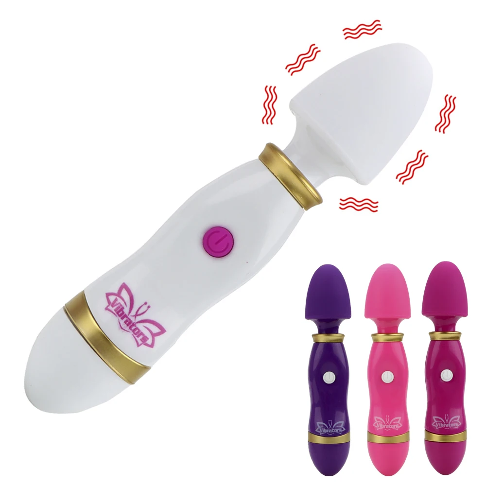 Vibrador de punto G para estimular el clítoris de silicona, varilla mágica de 12 velocidades, palo AV, Juguetes sexuales para mujer