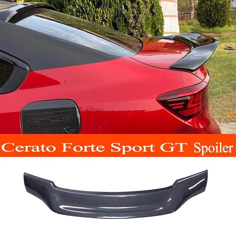 Carbon Fiber / FRP R-style Car Rear Wing Trunk Spoiler for Kia k3 Cerato Forte Sport GT 2018 2019 2020 2021 2022 2023