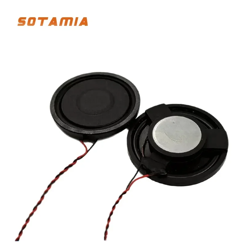 

SOTAMIA 2Pcs 30mm Mini Speakers 4 Ohm 3W Ultra-thin Mid-subwoofer Speaker Smart Voice Notebook Bluetooth Audio Radio Sound Unit