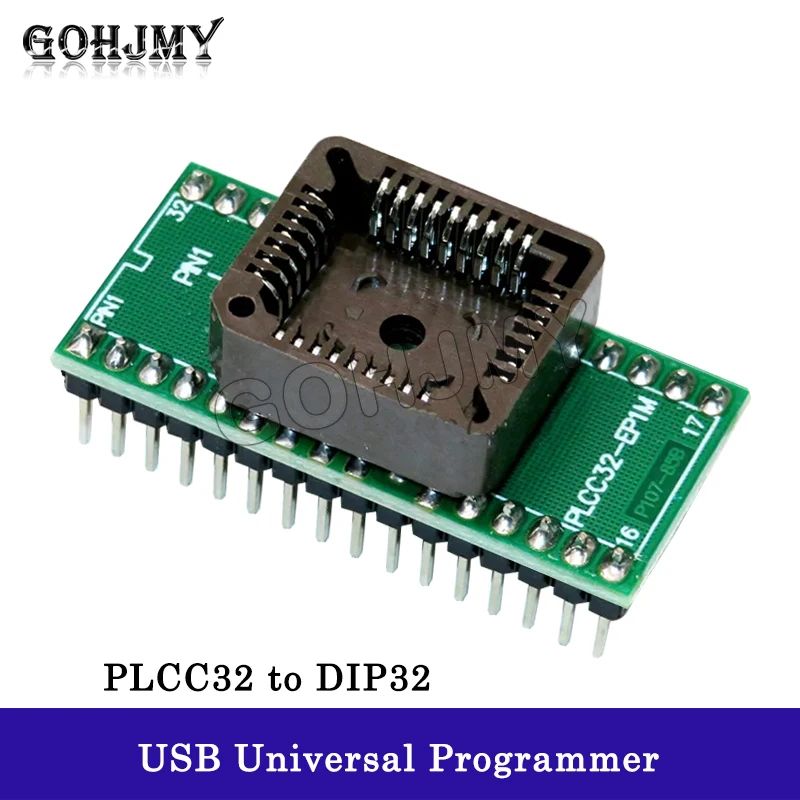 PLCC32 to DIP32 USB Universal Programmer IC Adapter Tester Socket for TL866CS TL866A EZP2010 G540 SP300