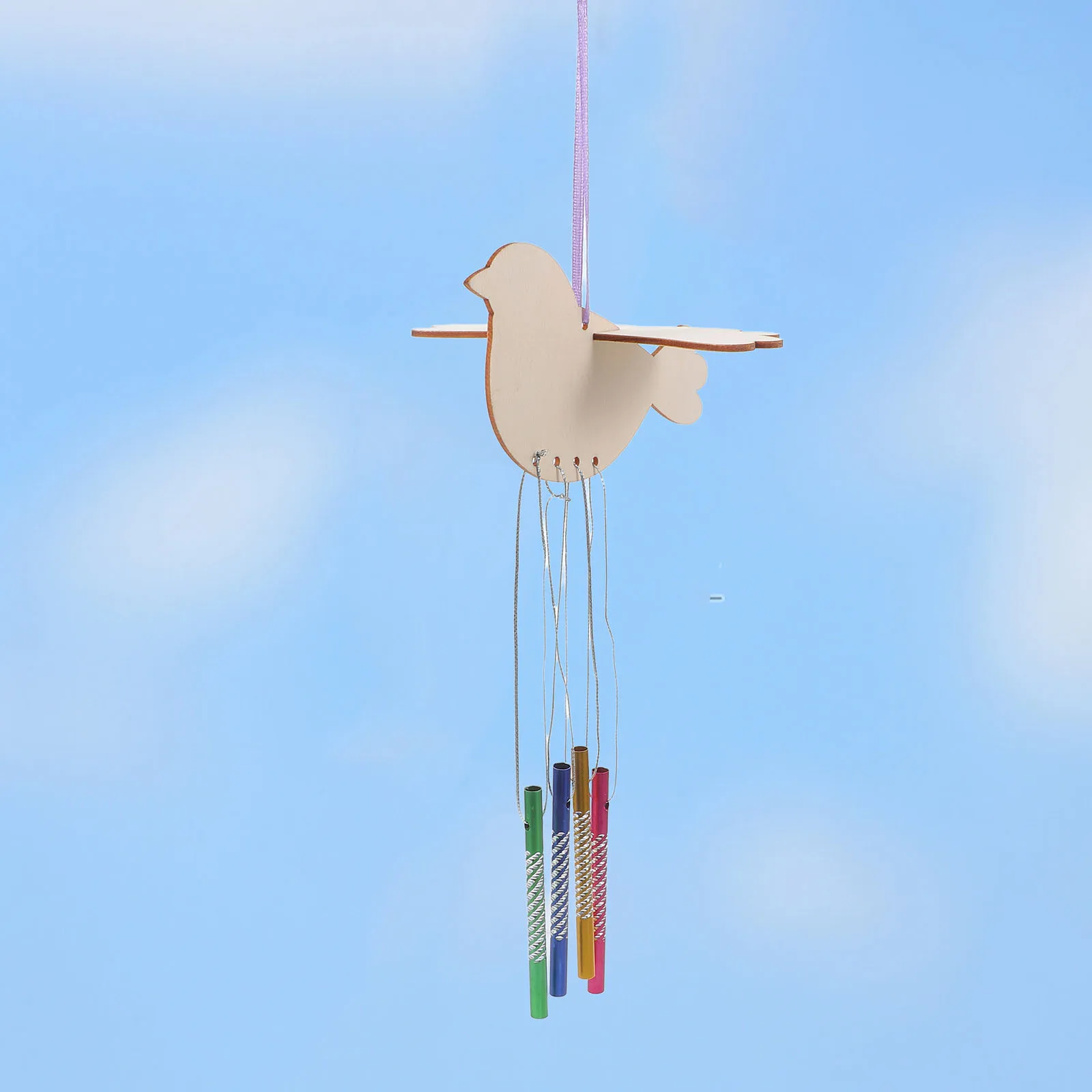 

1 set 1 Set Diy Painting Craft Kit Making Kit For Garden Outdoor Balcony Decor Bird Wind Chime Hanging Ornament Diy Wind Chime