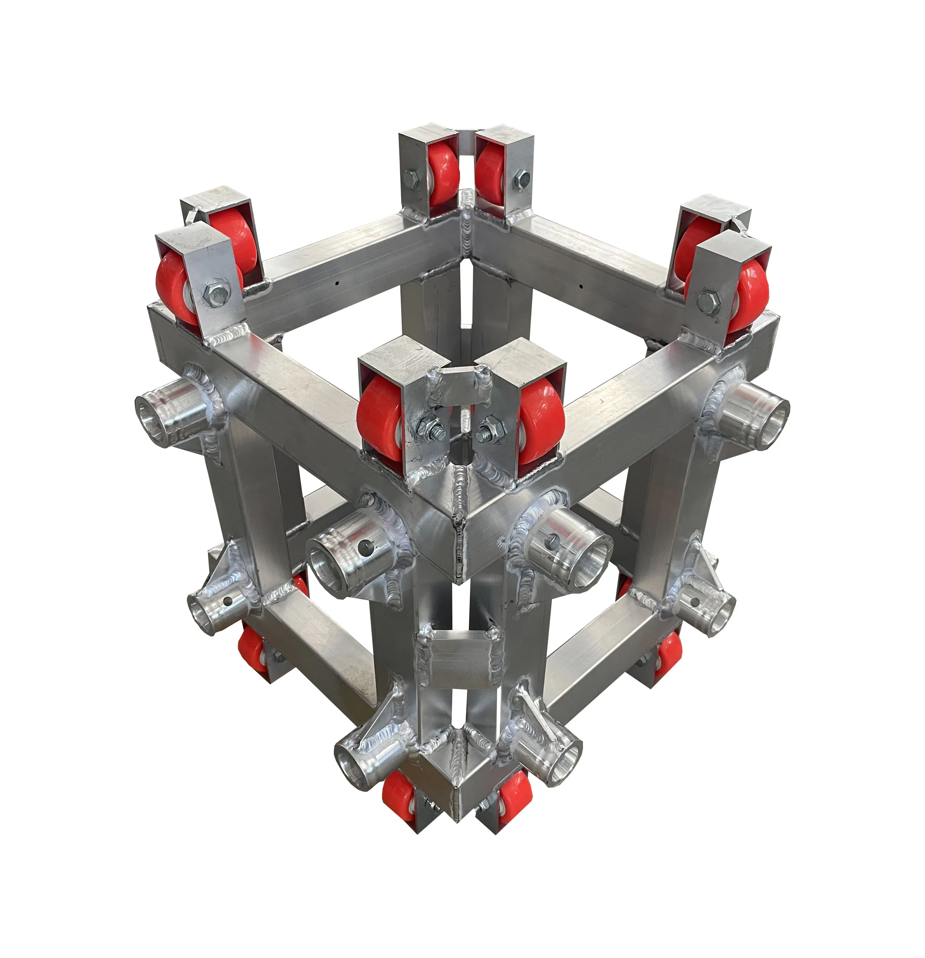 Truss assembly stage for outdoor event trusses Truss connector sleeve block