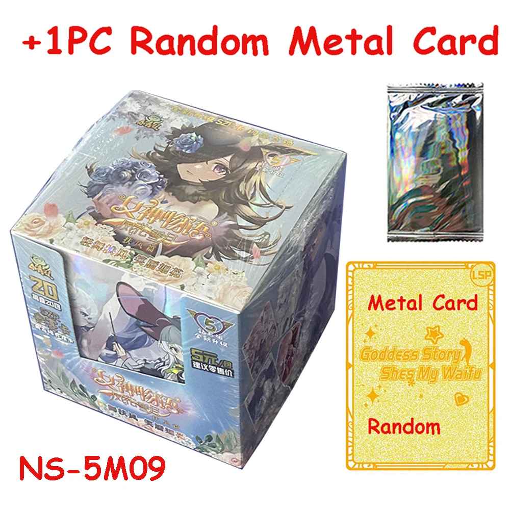 Goddess Story 5M09 tarjetas de colección Tcg CCG, juego de refuerzo, caja de Anime, tarjeta de niña linda, juguetes de mesa para niños, regalo de