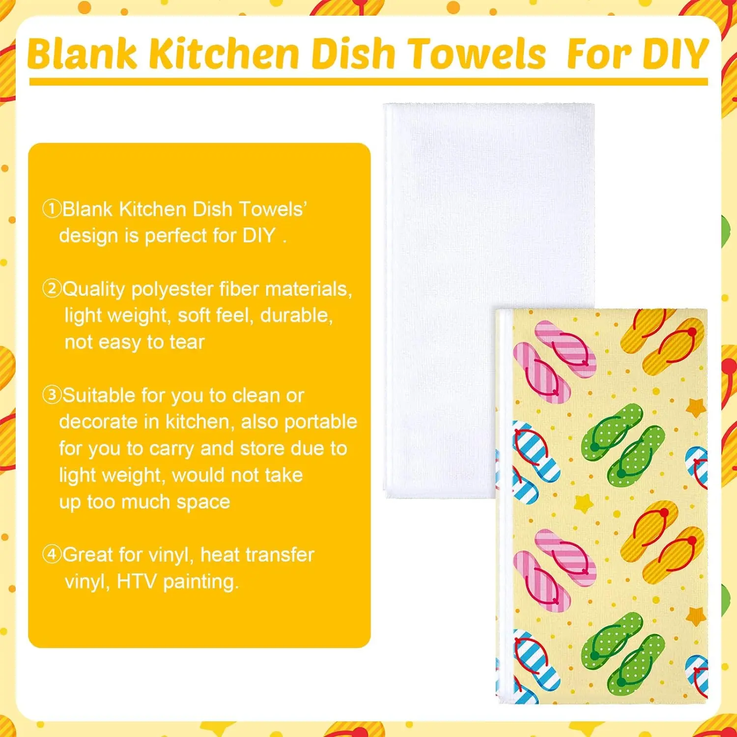 3pcs/6pcs Modern DIY Sublimation Blank Microfiber Kitchen Towels,Versatile 16x24 Inch for Kitchen Cleaning