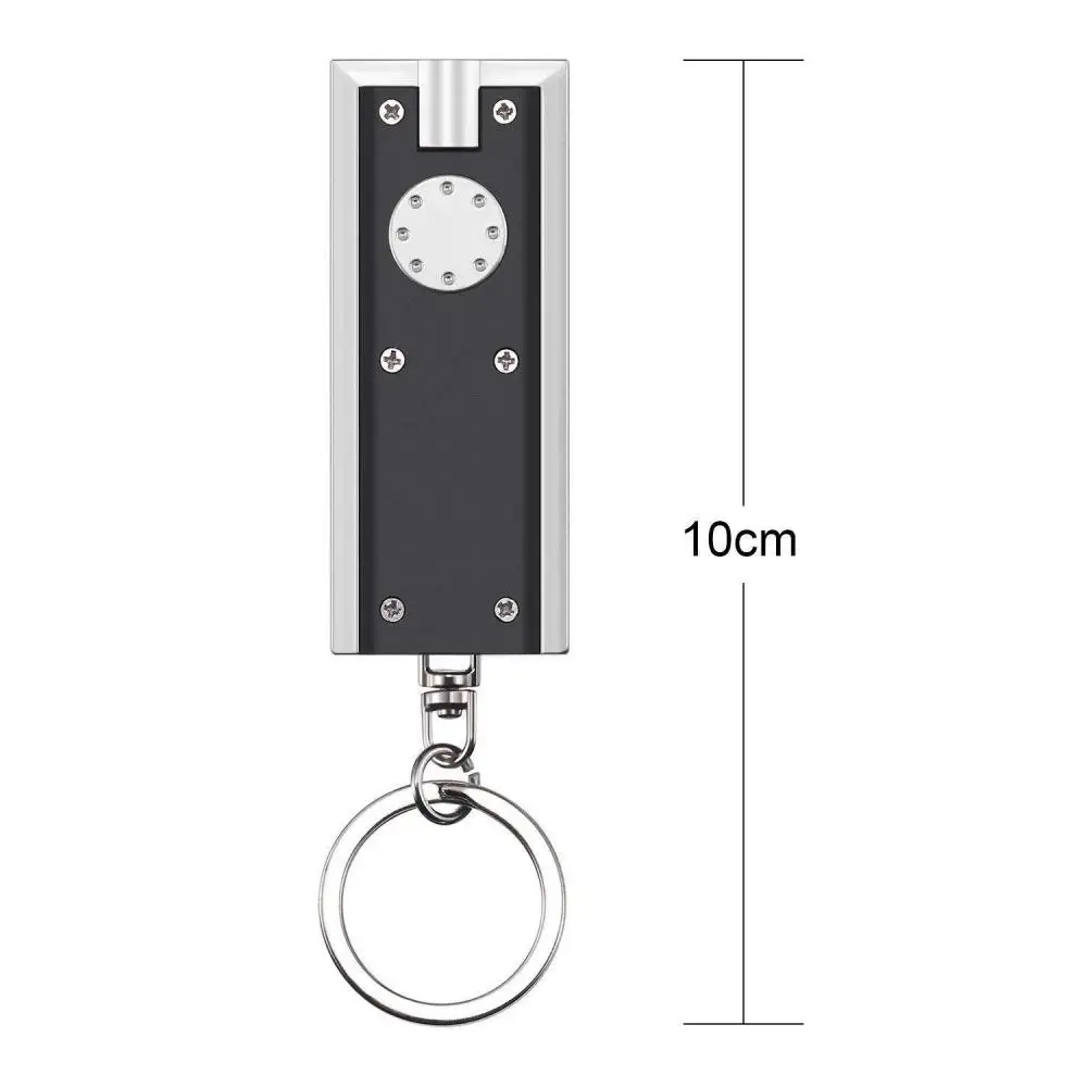 Outdoor Mini LED Keychain Flashlight Portable White Light Torch Key Chain Lamp Camping Fishing Lamp Astigmatism Light Flashlight