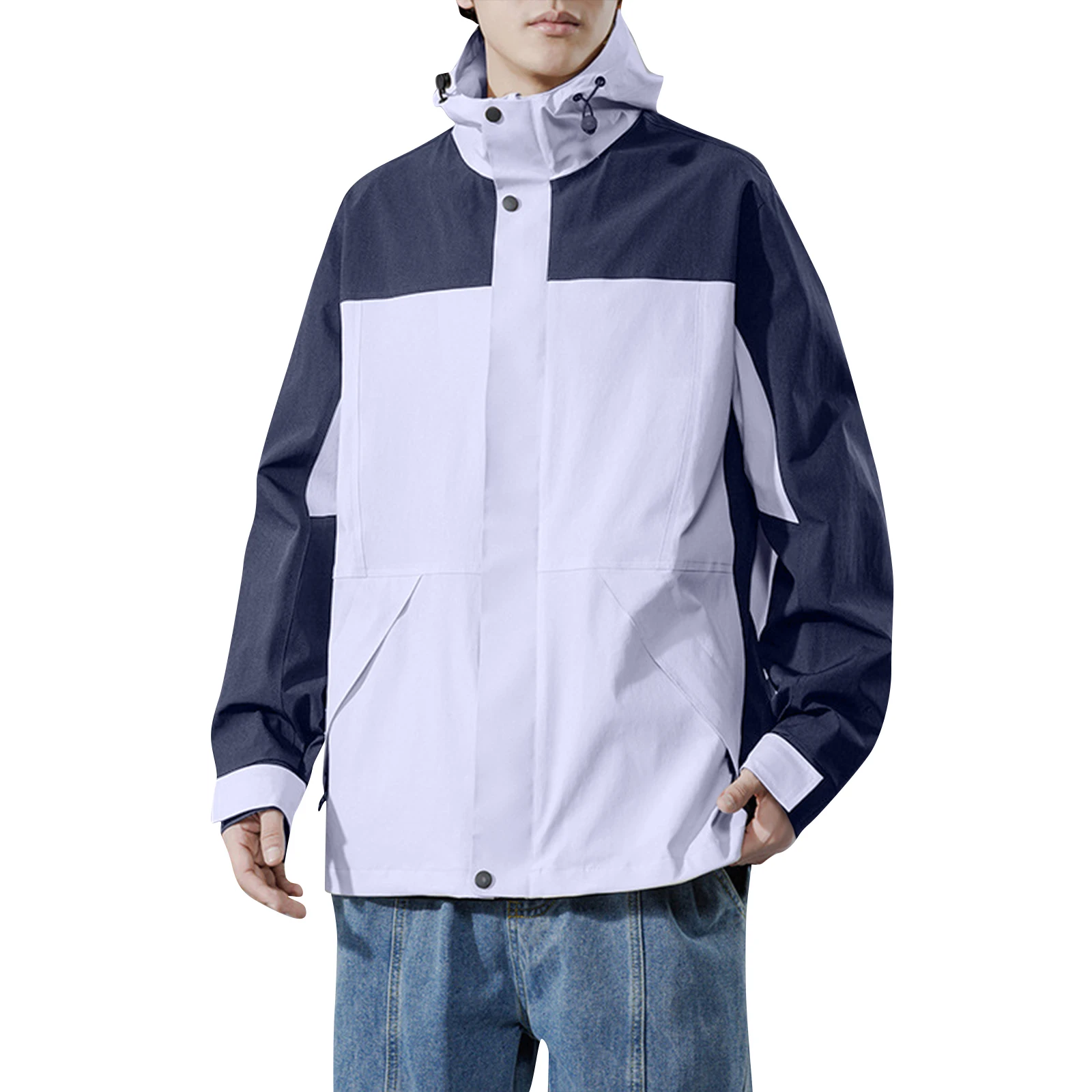 

Men's Autumn Winter Windproof Waterproof Breathable Wear Resistant Traveling Thin Climbing Large Size Jacket Outdoor Coat