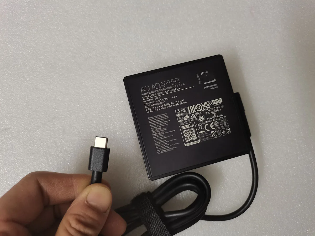 아수스 Q420V 노트북 PC용 USB-C AC 어댑터 충전기 A21-090P2A, 20V, 4.5A, 90W, 신제품