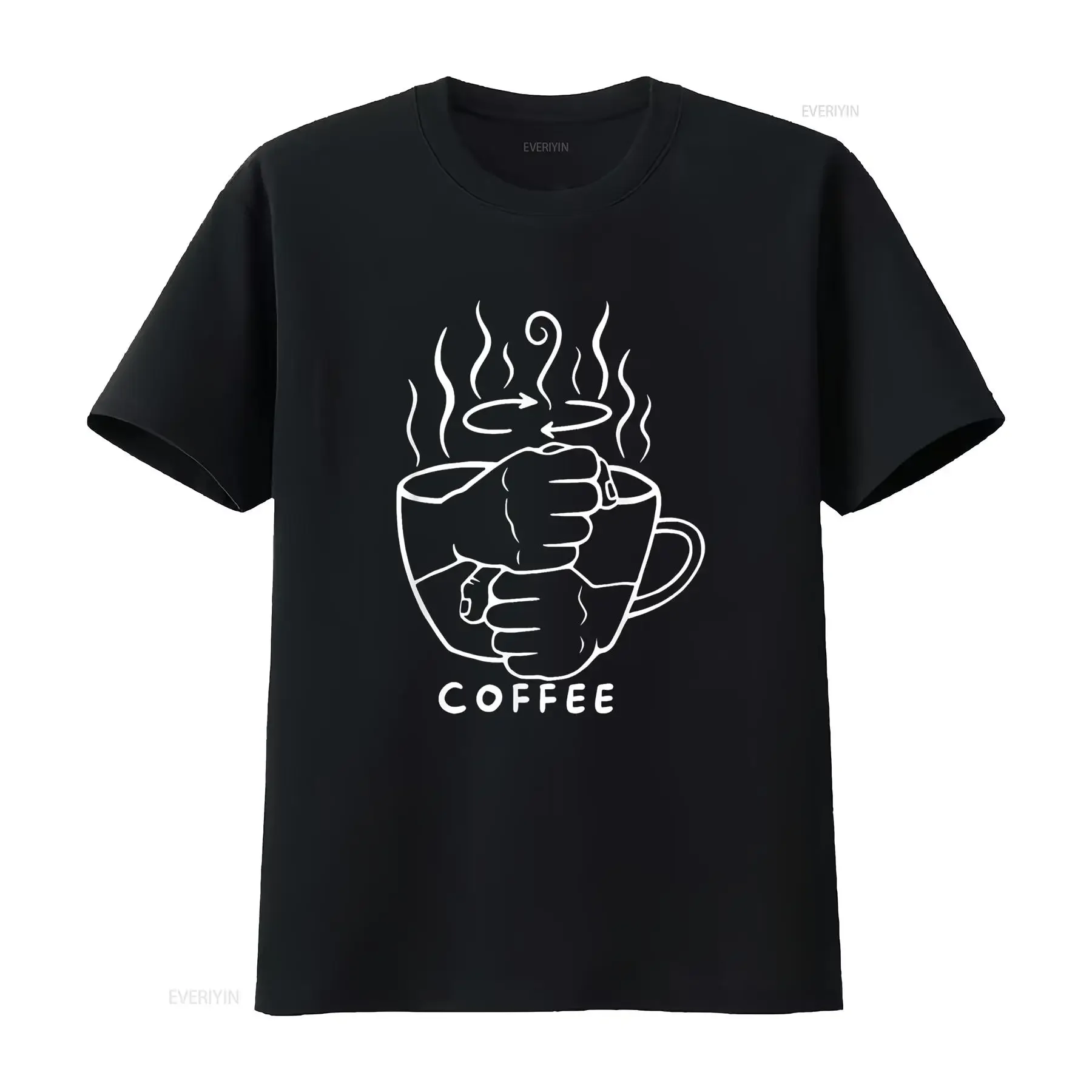 ASL Coffee Please American Sign Language Lover Womens T Shirt vintage Washed Slightly Casual homme Stylish fashion