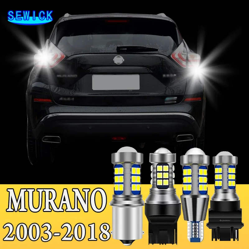 Reverse Light 2pcs LED Backup Bulb Accessories For Nissan Murano 1 Z50 2 Z51 3 Z52 2003-2018 2012 2013 2014 2015 2016 2017