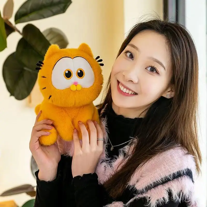 2026@@@Muñeco de peluche Garfield Kawaii, juguete de peluche de dibujos animados, gato de anime, decoración, regalo