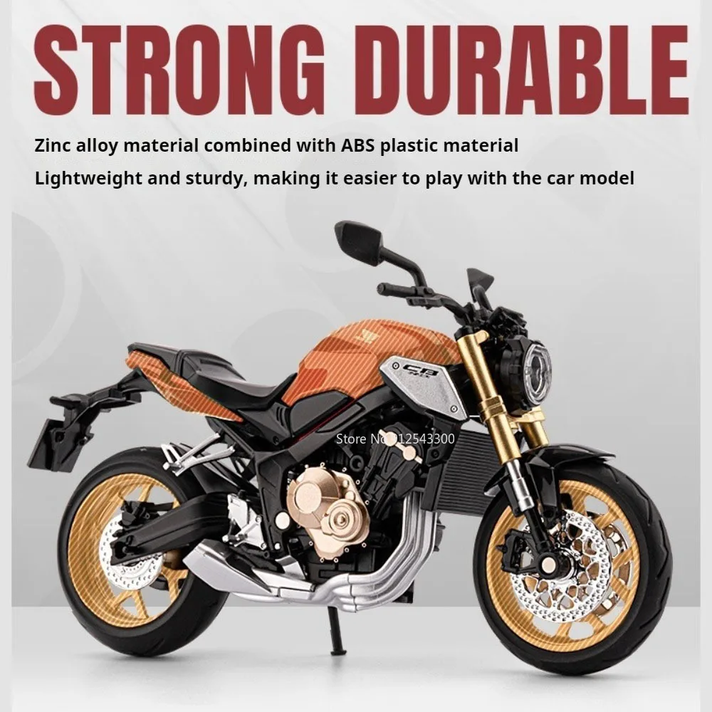 1:12 honda cb650 pequeno macaco modelo de motocicleta brinquedo carro roda direção absorção choque liga modelos motor crianças ornamento brinquedos