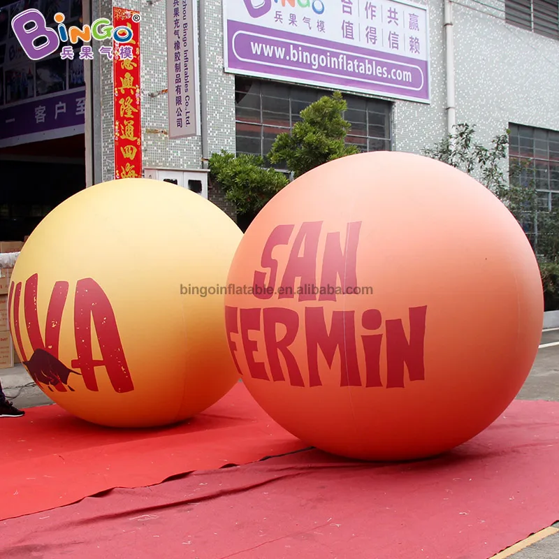 Inflatable Toys 3mh PVC inflatable sealed globe ball customized patterned advertising balls-Toys