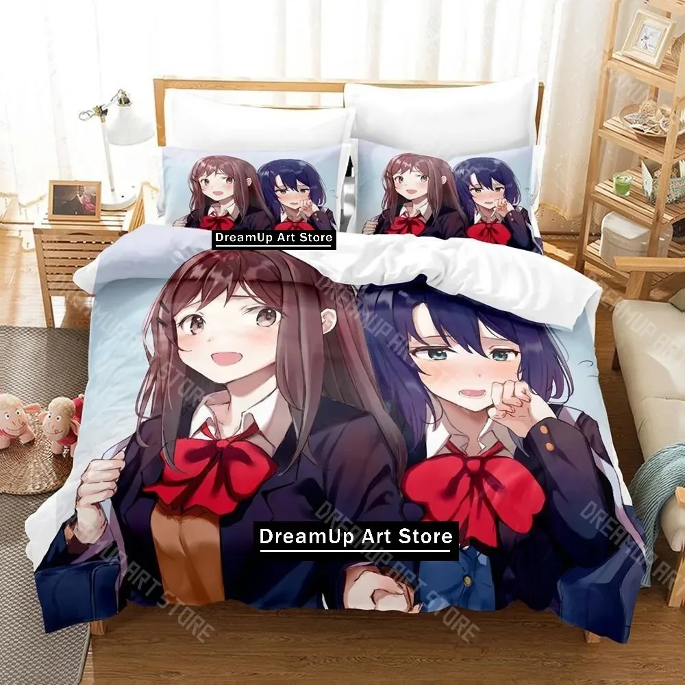 3D Printed Adachi and Shimamura Bedding Set for Boys Girls Duvet Cover Pillowcase Twin Queen King Full Single Double Sizes