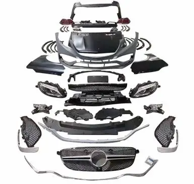 Easy To Install Automotive Accessories Modification Upgrade Kit Bumper Spoiler For BENZ ML Upgrade to GLE AMG Kits