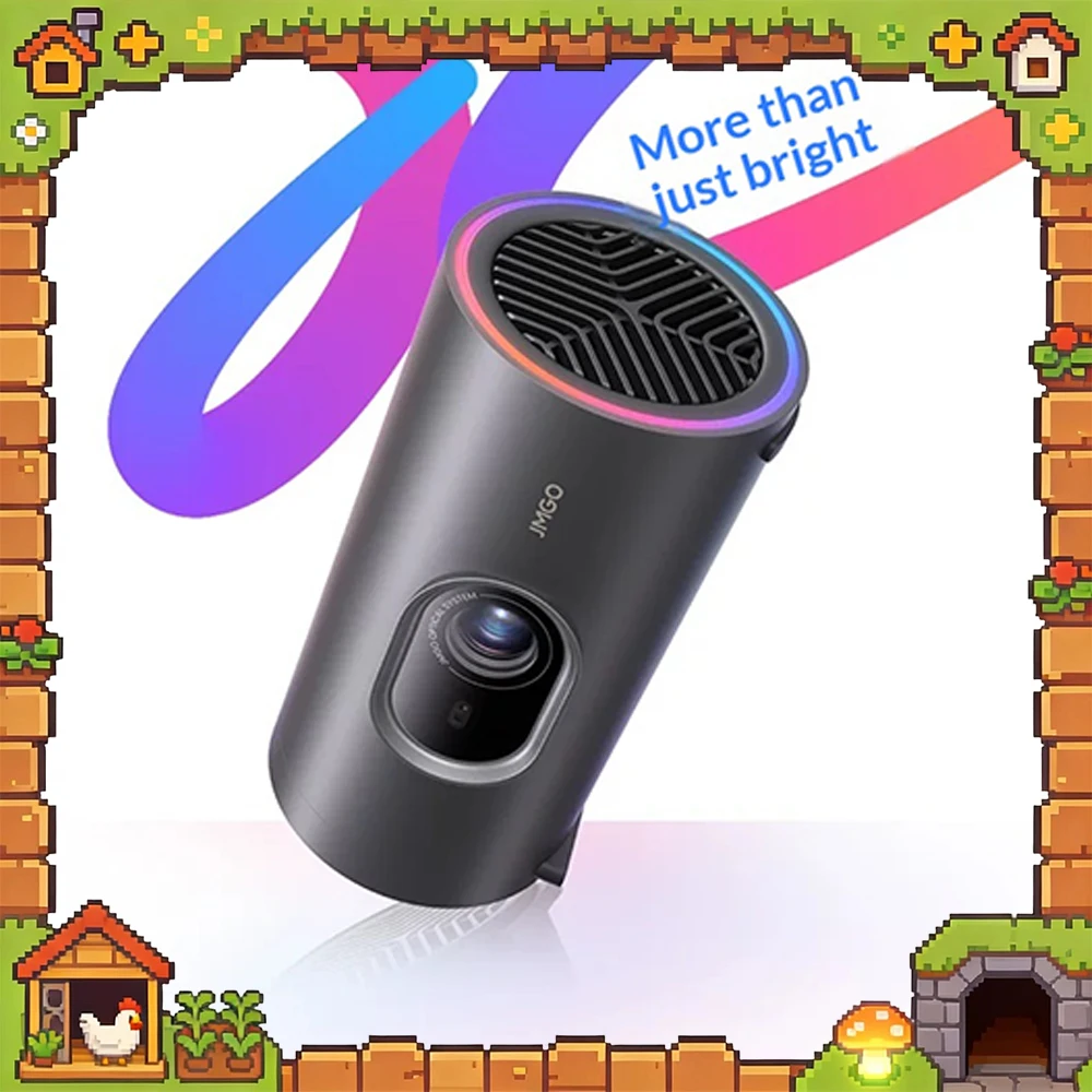 

Проектор JMGO P5X 1080P 124% REC.709, вес всего 0,73 кг, интеллектуальное предотвращение препятствий, для кемпинга и пикников.