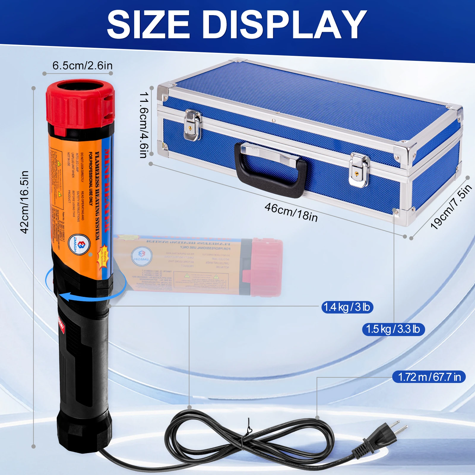 EU Stock 1000W Flameless Electromagnetic Mini Induction Heater With 10 Pieces Coil Kits For Auto Use Bolt Remover