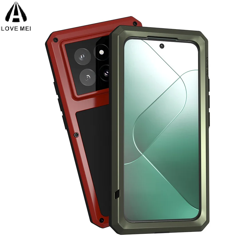 

Suitable for the Xiaomi 14 mobile phone case three anti-metal new protective case brand xiaomi14pro all-inclusive lens