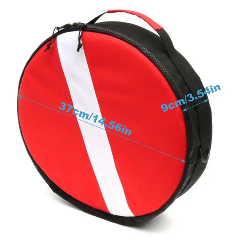 Snorkel Duiktas Nylon Duikregelaar Schuim Beschermhoes Accessoires Draag rugzak Ritsontwerp met schouderriem Voor