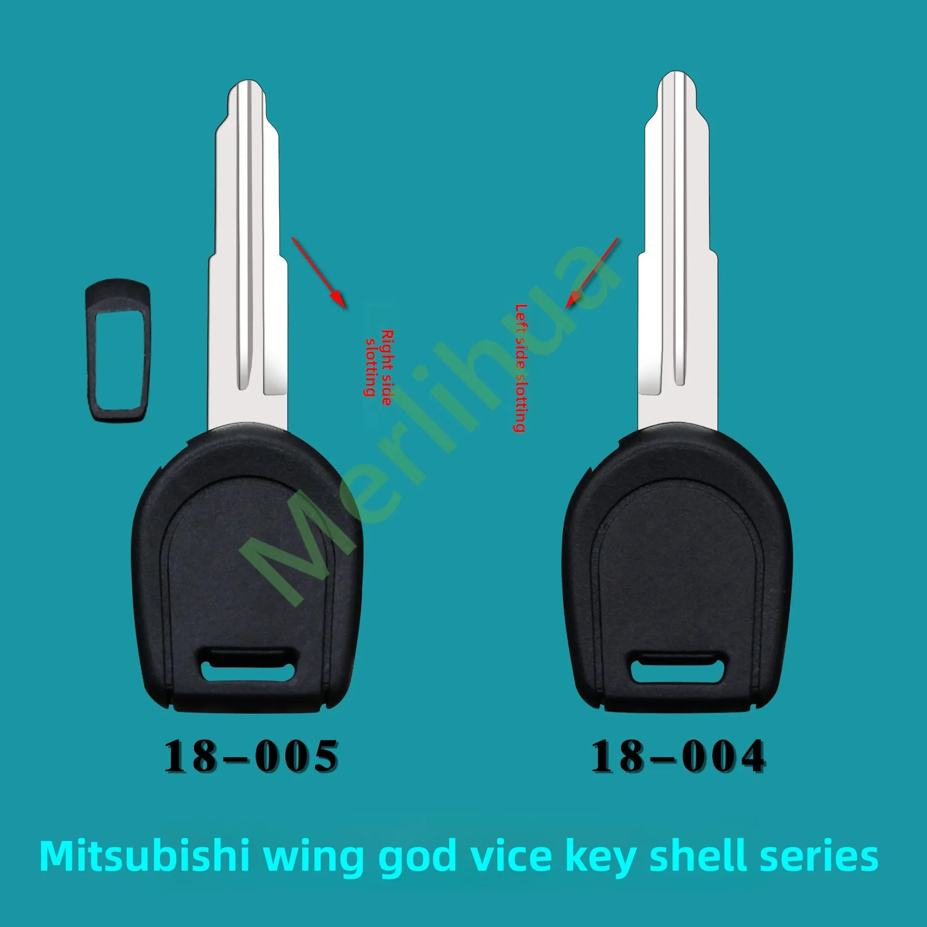 FOR Mitsubishi ASX Grandis Outlander Lancer EX Straight Spare Transponder Key Shell Replacement Empty Key Housing