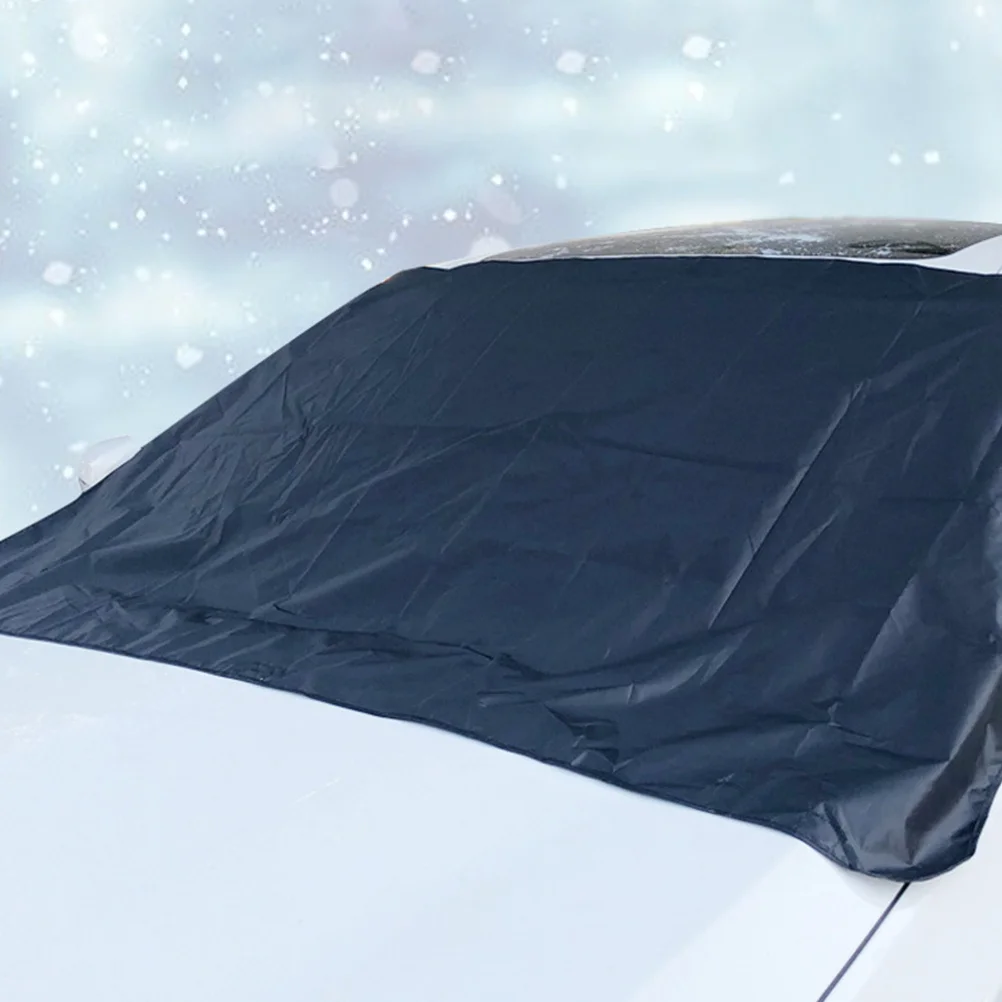 

Car Windshield Cover With Magnets For Ice Snow Frost Protection Front Auto Glass Shield Foldable Waterproof Design For