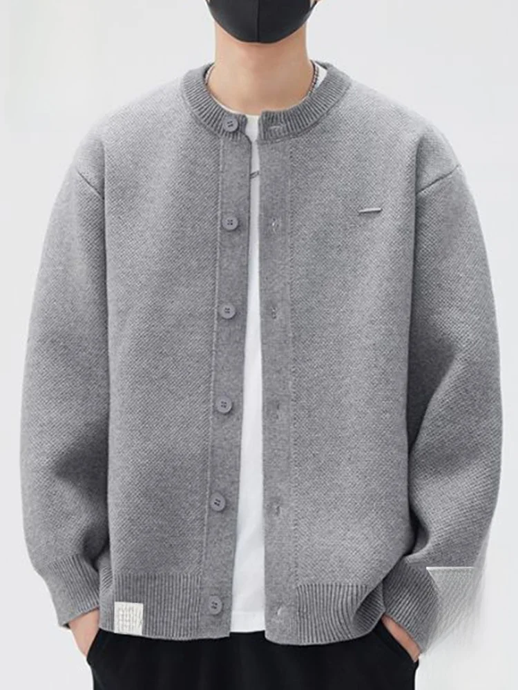 

PaulFrank M Thiened Warm ey Knitted Sweater Autumn Casual Sle Long Sve Button up Cardigan Soft Polyester Blend