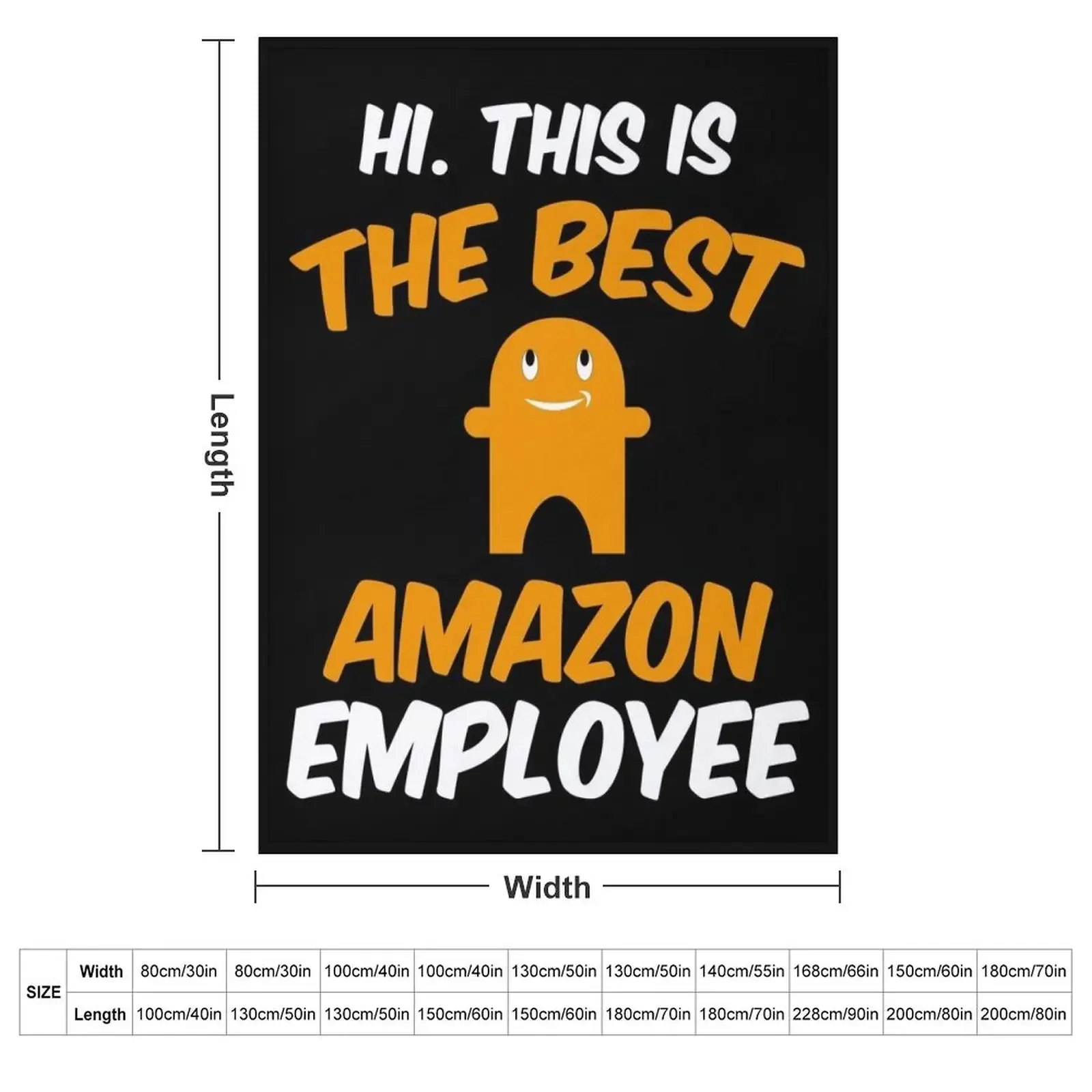 funny amazon employee peccy Throw Blanket couch cozy soft plush fuzzy picnic outdoor blanket