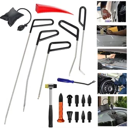 Universal Auto Body Removal Stainless Steel Crowbar Paintless Dent Repair Kit Professional Workshop Car Accessories Hands Tools