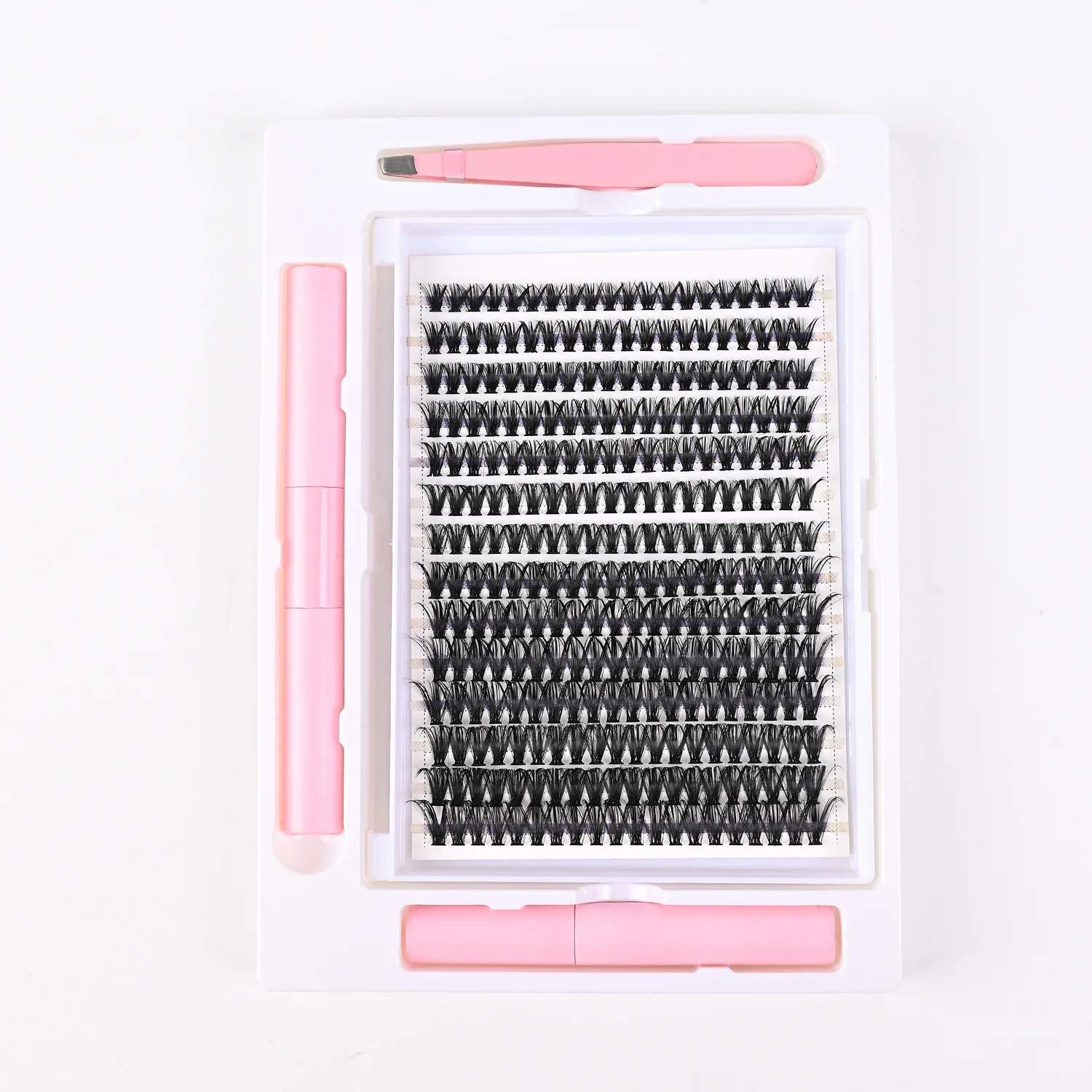 False eyelashes DIY segmented eyelashes set Thick and natural large-capacity false eyelashes with lashes glue