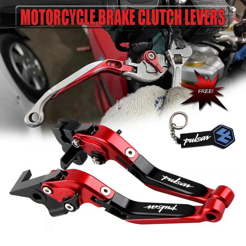 

Pulsar Folding Brake Clutch Levers For Bajaj Pulsar 200 NS/200 RS/200 AS Motorcycle Accessories Adjustable Extendable