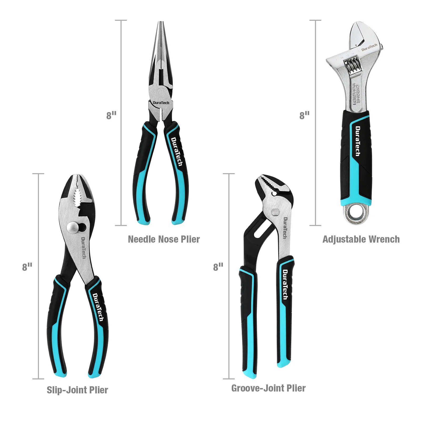 DURATECH 4PCS Pliers Set, 8\