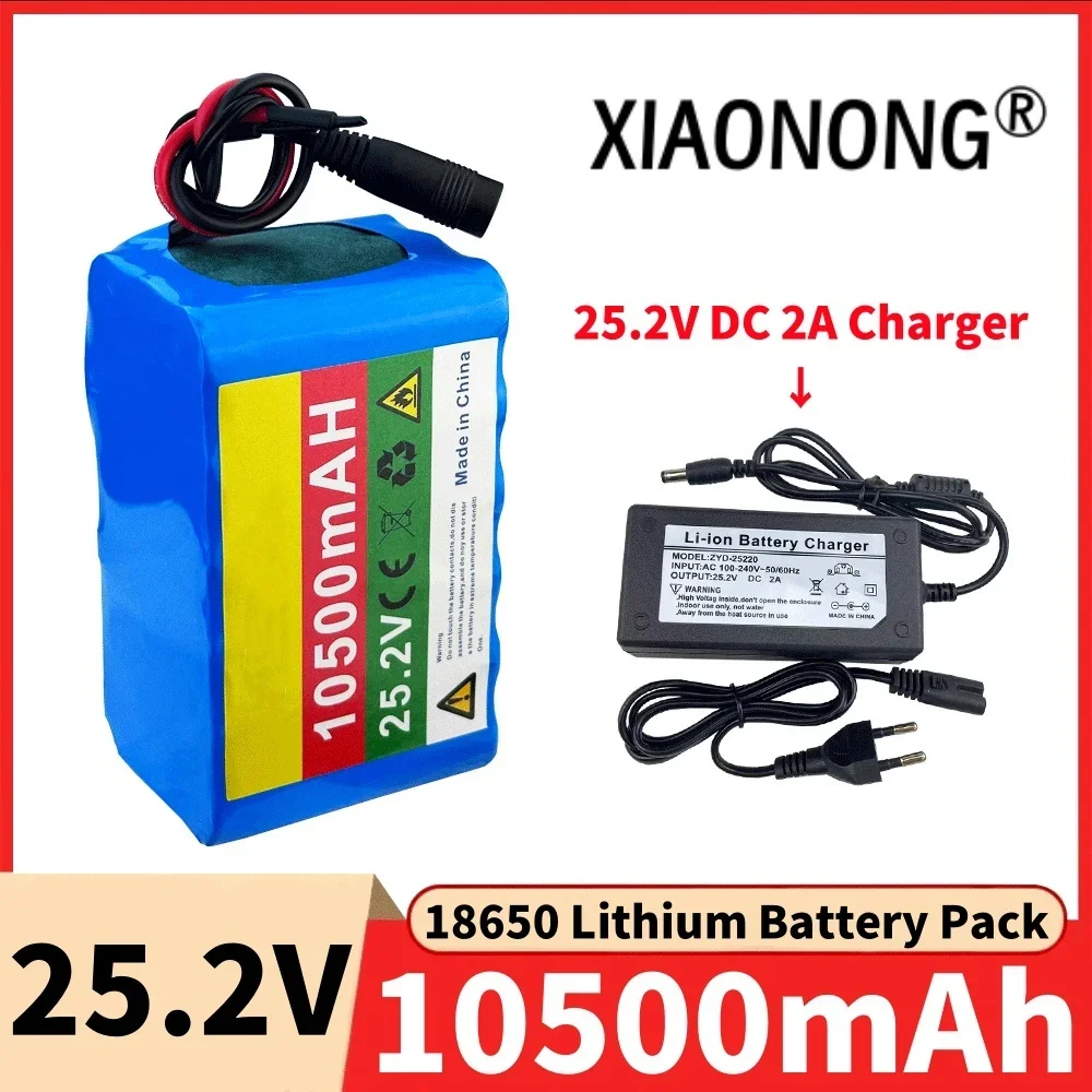 

6S3P 25.2V 10500mAh 18650 Lithium Batterie Pack Protection Rechargeable battery+25.2V 2A Charger