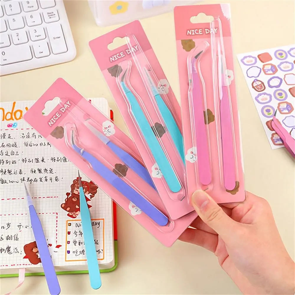 Creative Macaroon Color Tweezers Sticker Tool DIY Decroative Sticker Tweezers Stationery Multi-Tool Sticker Tape