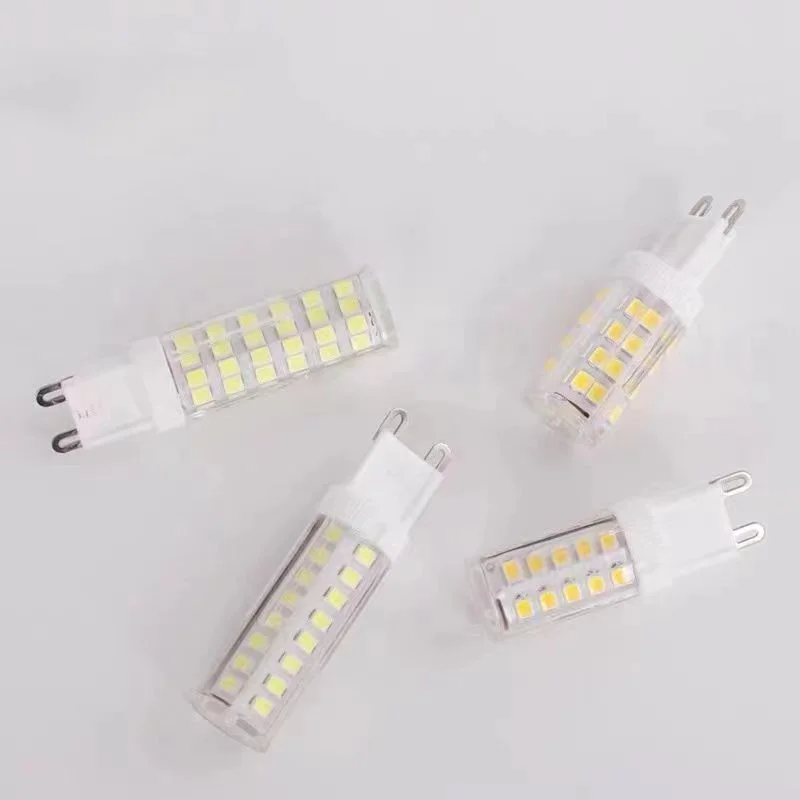 가장 밝은 G9 LED 램프 AC220V 5W 7W 9W 12W 세라믹 SMD2835 LED 전구 따뜻한/차가운 흰색 스포트 라이트 할로겐 빛을 대체