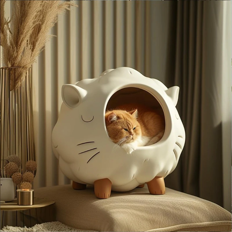 3D-индивидуализация, кошачий домик, кошачья кровать, розовая поросенок, кошачья кровать, дом для мебели и принадлежностей для домашних животных