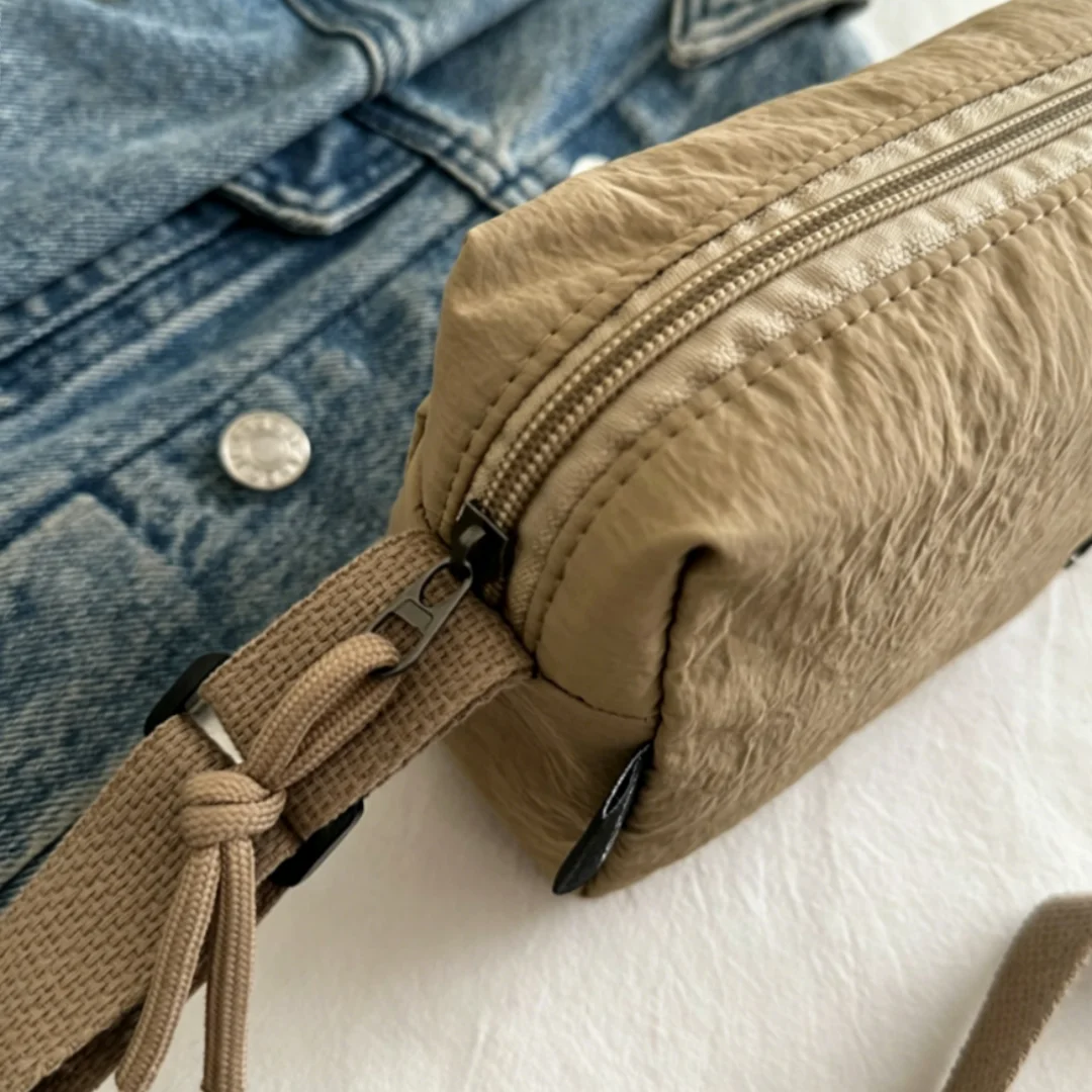Leichte Damen-Umhängetasche für Pendler, einfache, einfarbige Sport-Hüfttasche, lässige Brusttasche für den täglichen Gebrauch und die Arbeit – Detail 15