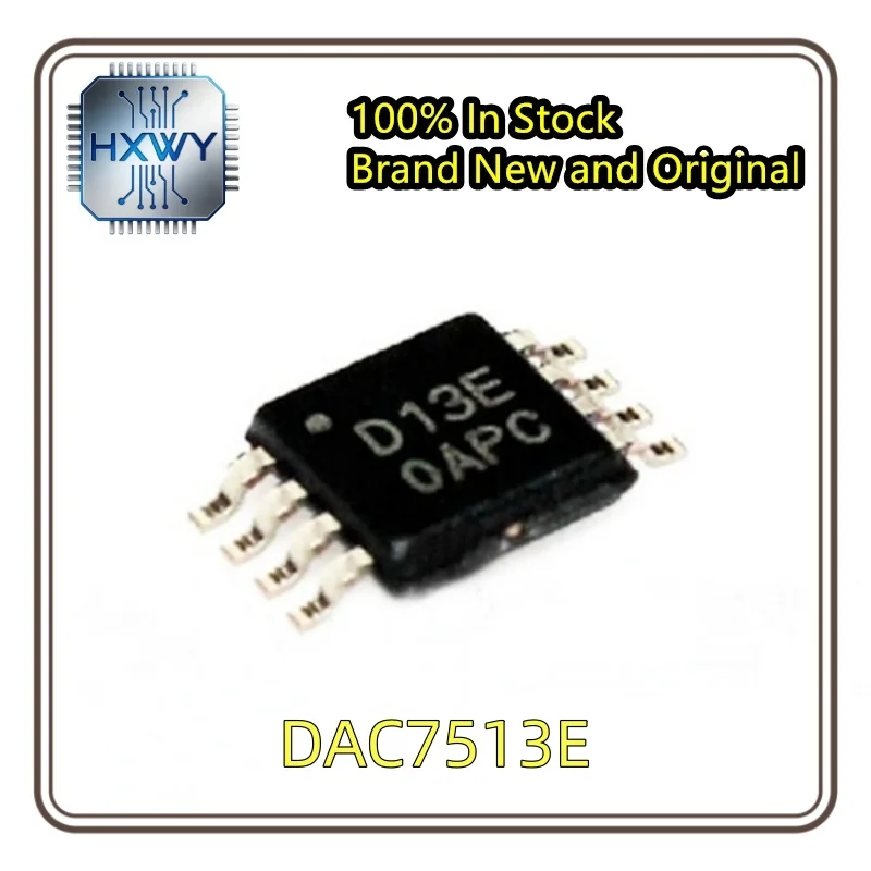 (5/20 pieces) DAC7513E silkscreened D13E SOIC-8 digital-to-analog converter chip New Electronic Parts Fast Delivery