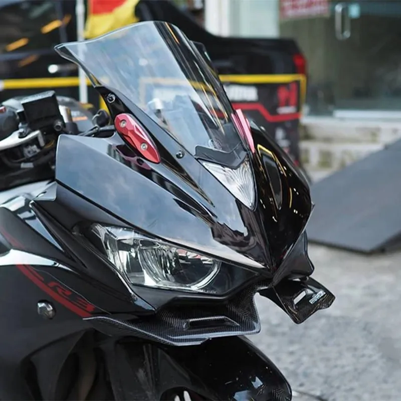 Motorcycle Deflector For YAMAHA YZF-R3 R25 2019-2024 Accessories Aerodynamic Windshield  Fairing Winglet 2020 2021 2022 2023