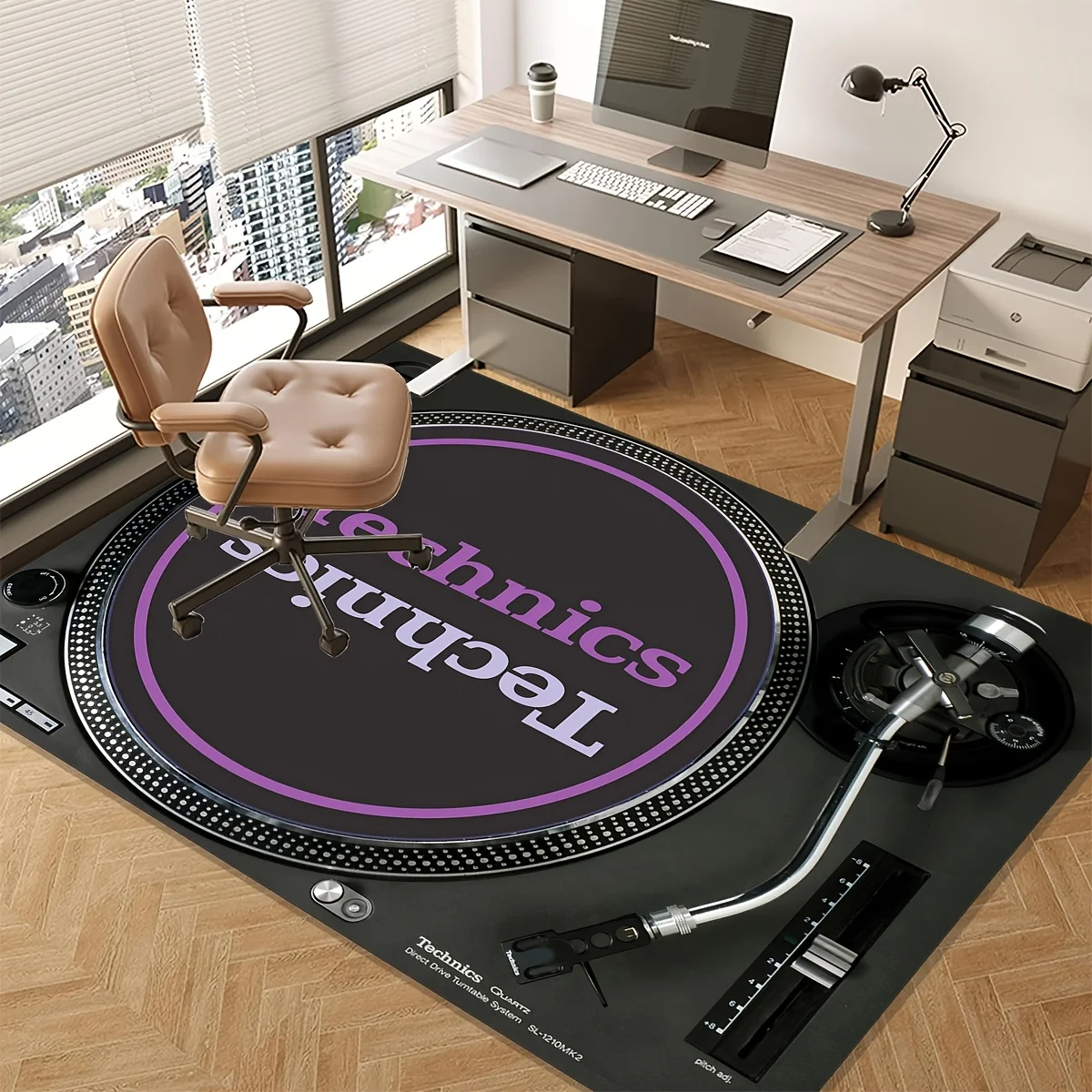 Radio Online Printed Area Rug, Non-slip Indoor Floor Carpet for Living Room, Bedroom, Dining Room, Office, Kitchen, Home Decorat
