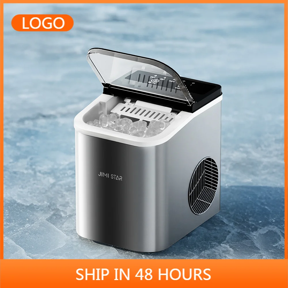 Mini Portable Bullet Ice Maker, Automatic Electric Operation, Bottled Water Input