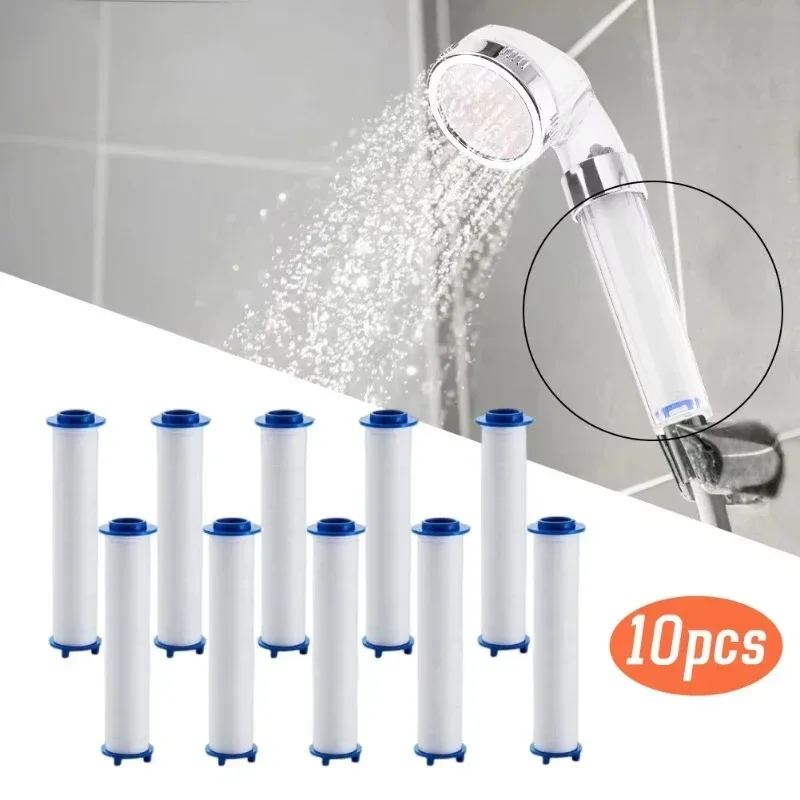 10PCS Shower Filter for Handheld Shower Head PP Cotton Shower Filter Replacement for Chlorine Harmful Substances Purification